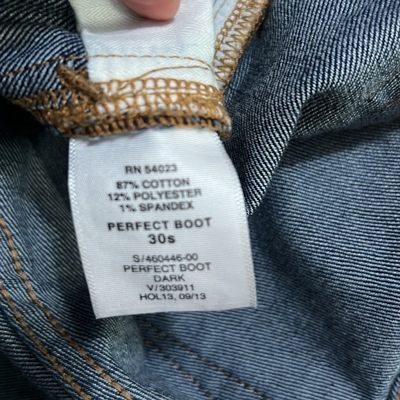 Gap Perfect Boot Jeans Size 30s Dark Wash Mid-Rise Classic Preppy Casual Work - Picture 12 of 12